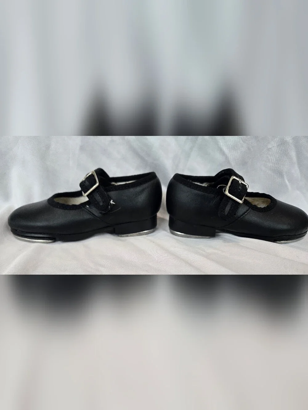 Capezio Black Mary Jane Tap Shoes for Kids - Strap Closure